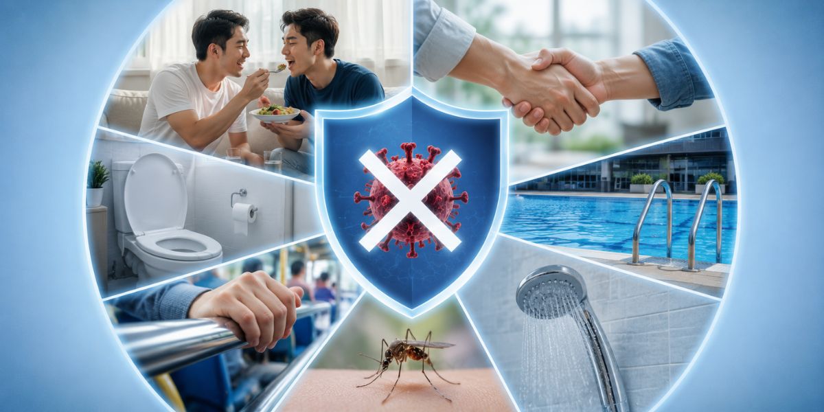How HIV is not passed on