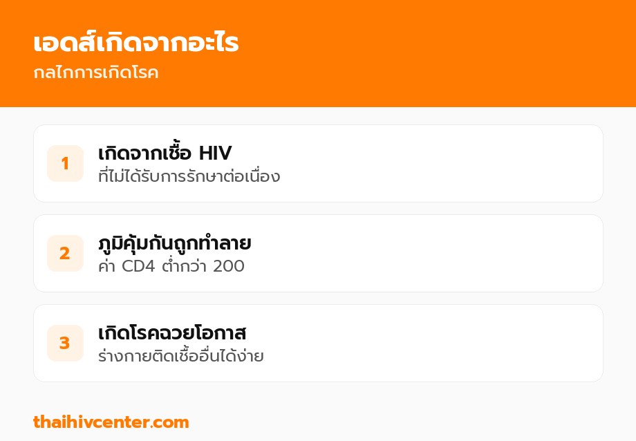 เอดส์เกิดจากอะไร