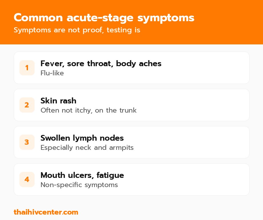 Common acute-stage symptoms